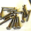 New + + + 15st. TRÄSKRUV av järn, 1.1/2 x 9 försänkt huvud, tillv.  Skruer, Plugs & Søm