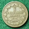 Tradera 1 /6 Skilling Banco 1850| Svenske Mønter