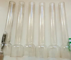 Cheap 6 Antika BLYGLAS till fotogenlampor 14 Almue