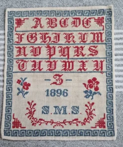Tradera * Antikt broderi från 1896 * märkduk * tavla *| Anden Kunst