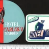 Tradera 2 bagageetiketter, Madrid Spanien hotel hotell> Kuriositeter