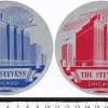 Tradera 2 bagageetiketter The Stevens, Chicago USA Hilton hotel, hotell> Kuriositeter