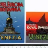Tradera 2 bagageetiketter, Venezia, Venedig Italien hotel hotell> Kuriositeter