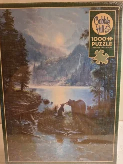 Tradera 1000 bitars PUSSEL - BEAR NIGHT - Cobble Hill - Nytt!!| Puslespil