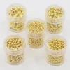Tradera 5 boxar (ca 2355st) Distanspärlor Guld 5 storlekar 2-5mm| Smykkefremstilling