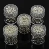 Tradera 5 boxar (ca 2355st) Distanspärlor Silver 5 storlekar 2-5mm| Smykkefremstilling