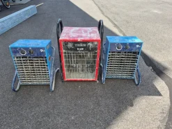Store 3 Byggfläktar 9KW och elkopplingar Varme