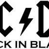 Tradera [ DEKAL ] AC / DC Back In Black. Två st. 15 x 7 cm. Svart.| Biltilbehør