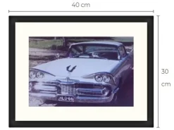 Tradera 1959 Dodge Royal 4D HT tavla storlek med ram cirka 30 cm x 40 cm| Fotokunst