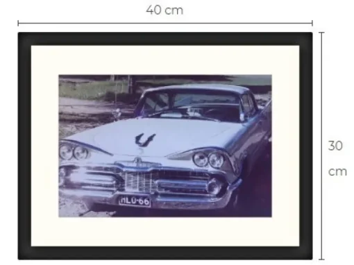 Tradera 1959 Dodge Royal 4D HT tavla storlek med ram cirka 30 cm x 40 cm| Fotokunst