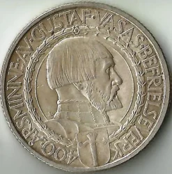 Tradera 2 kr 1921 JUB.| Svenske Mønter