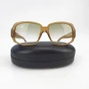 Outlet 100% ÄKTA LOUIS VUITTON Solglasögon Monogram Brun Guld Solbriller