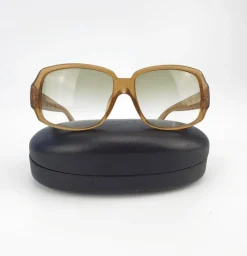Outlet 100% ÄKTA LOUIS VUITTON Solglasögon Monogram Brun Guld Solbriller