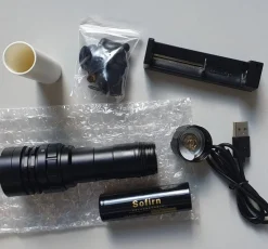 Tradera 3000 lumen 6000K-6500K 3 lägen superljus dykficklampa med batteri och tillbehör> Eventyrsport