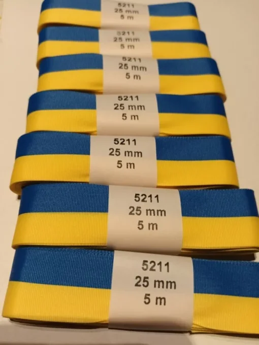 Fashion 70 meter fint Sverige band 25 mm bred Varepartier