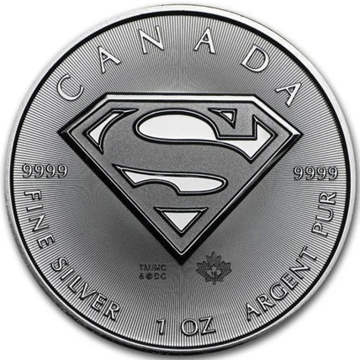 Tradera 1 oz silver $1 Superman| Andre Mønter & Sedler