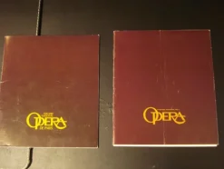 Tradera 2 program från Paris-operan La Cenerentola 1977 och Nabucco 1979> Musikmemorabilia
