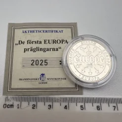 Tradera 1998 Samlarmynt ur serien ”De Första EUROPA-präglingarna”| Euromønter Og Sedler