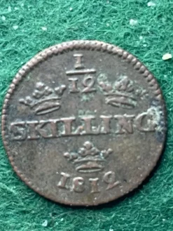 Tradera 1/12 Skilling| Svenske Mønter