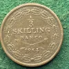 Tradera 1/3 Skilling Banco 1854| Svenske Mønter