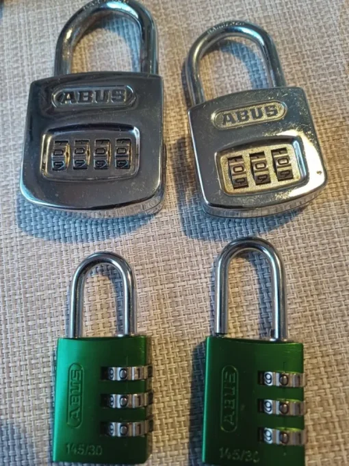 Clearance 4 st ABUS hänglås Låse & Alarmer
