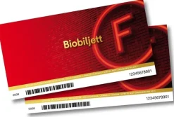 Best Sale 2 st Biobiljetter Biografbilletter