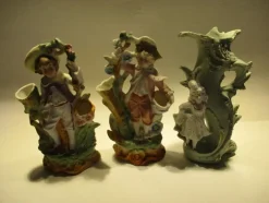 Store 3 ST BISKVIFIGURINER Brugs- & Pyntegenstande