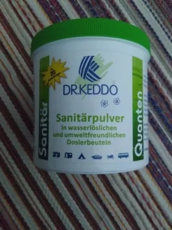 Tradera 2 st burkar DR.KEDDO Sanitetspåsar| Autocampere & Campingvogne