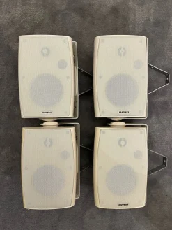 Tradera 4 st DPRO DWS-420W väggmonterade högtalare| Højtalere