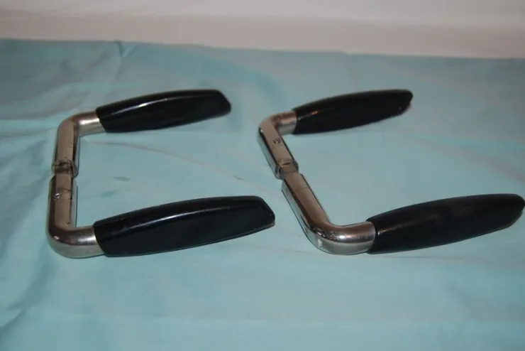 Hot 2 ST DÖRRHANDTAG SVART BAKELIT Kroge, Håndtag & Beslag