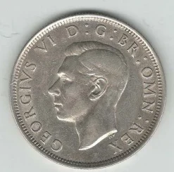 Tradera 1 st England, Silver-mynt. Valör Half Crown. år 1945!| Udenlandske Mønter
