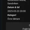 Best 1 st Ghost biljett till Göransson Arena i Sandviken 2023-05-23 Festivaler