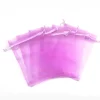 Tradera 25 st. Handsydda Organza påsar c.a 7x9 cm..Orkidé färgad| Bryllups-borddækning & Dekorationer