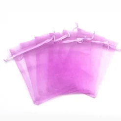 Tradera 25 st. Handsydda Organza påsar c.a 7x9 cm..Orkidé färgad| Bryllups-borddækning & Dekorationer