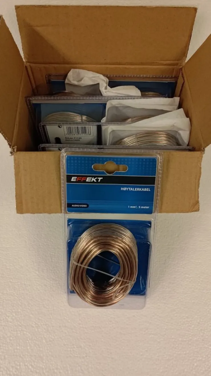 Tradera 6 St Högtalarkabel 1 mm² 5 meter| Højtalere