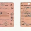 Tradera 2 st hushållsbiljetter, Vetlanda -56 o Hässleholm -65> Jernbane- & Sporvogns-memorabilia
