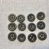 Cheap 12 st Äldre Benknappar Svarta 1,5 cm Ø Vintage. Almue