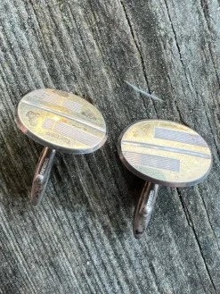 Tradera 2 st MANSCHETTKNAPPAR i stämplat SILVER. Stämplade sterling 925> Manchetknapper
