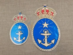 Tradera 2 st MARINA KLISTERMÄRKEN med ANKARE| Båd- & Skib-memorabilia