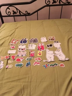 Tradera 45 st Mumin Magneter. Begagnade.> Magneter