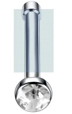 Tradera 2 st Nose stud Piercing näsa nickelfritt stål Surgical steel Nytt!> Piercinger