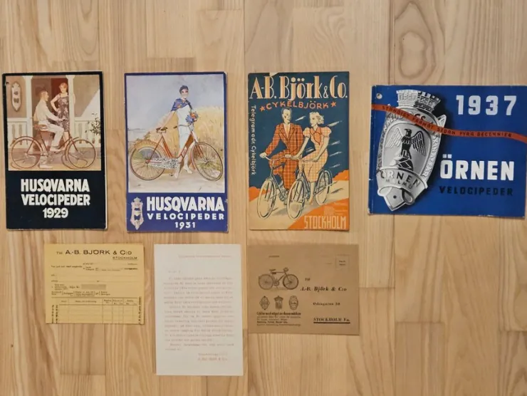 Best 4 st. Original Katalog Cyklar Husqvarna, Cykelbjörk & Örnen 1929-1938 Post #85 Almanakker & Kalendere