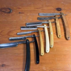 Tradera 7 ST RAKKNIVAR Solingen, Eskilstuna Crown Best Silver Steel Kniv Razor Knife| Barbering