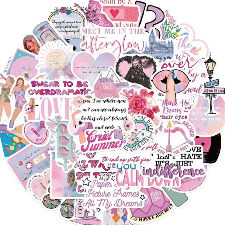 Tradera 50 st Taylor Swift klistermärken Vänskap med vänner| Scrapbøger