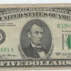 Tradera 1 st, USA, Sedel. valör Five Dollar. år 1977.| Sedler