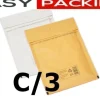 Flash Sale 100 stk.150x215mm (C3) BRUNA BUBBELKUVERT-VADDERADE KUVERT- FRI FRAKT Forsendelse Og Emballering