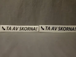 Tradera 2 stycken dekaler med texten > Klistermærker & Stickers