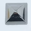 Tradera 6 stycken nitar, pyramid. Silvergrå (15*7 mm).> Smykketilbehør