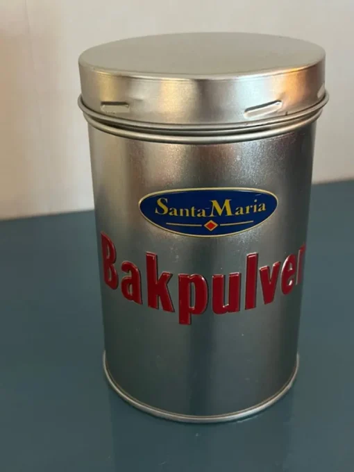 Tradera 1 stycken plåtburk Bakpulver Santa Maria> Metalemballage