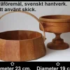Sale 2 träföremål, svenskt hantverk. Kunsthåndværk